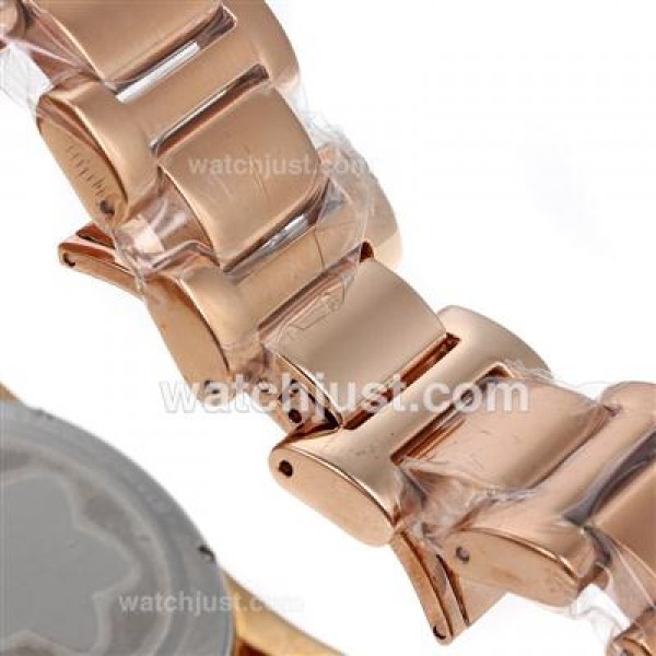 Montblanc Flyback Working Chronograph Full Rose Gold with White Dial