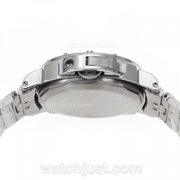 Panerai Luminor Submersible Automatic with Black Checkered Dial S/S-Green Markers