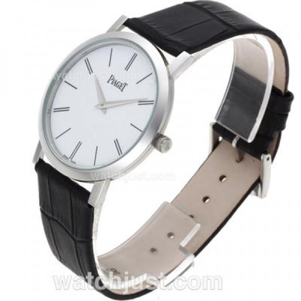 Piaget Altiplano XL White Dial with Leather Strap
