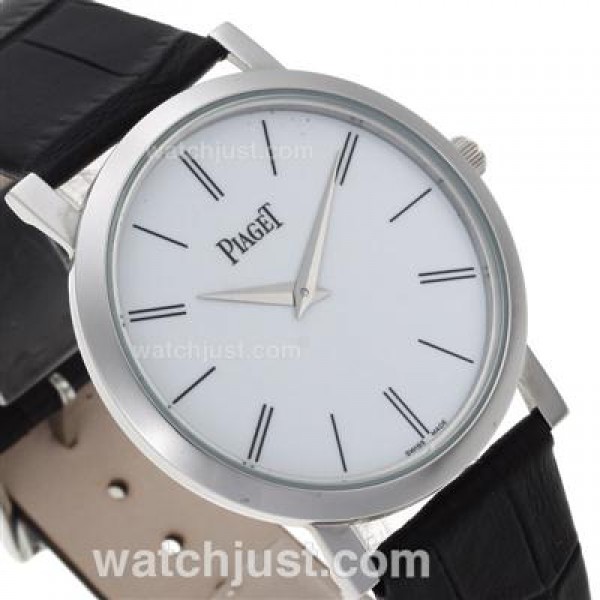 Piaget Altiplano XL White Dial with Leather Strap