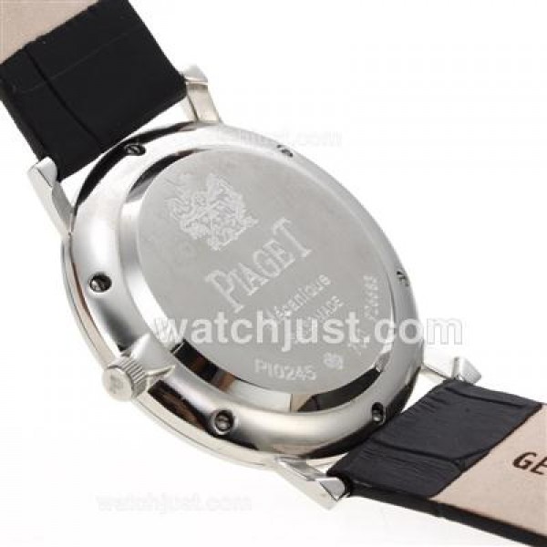 Piaget Altiplano XL Black Dial with Leather Strap