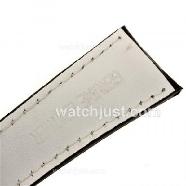 Tag Heuer Black Leather Strap with Deployment Buckle
