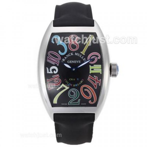 Frank Muller Crazy Color Dreams Automatic with Rubber Strap-Jumbo Version