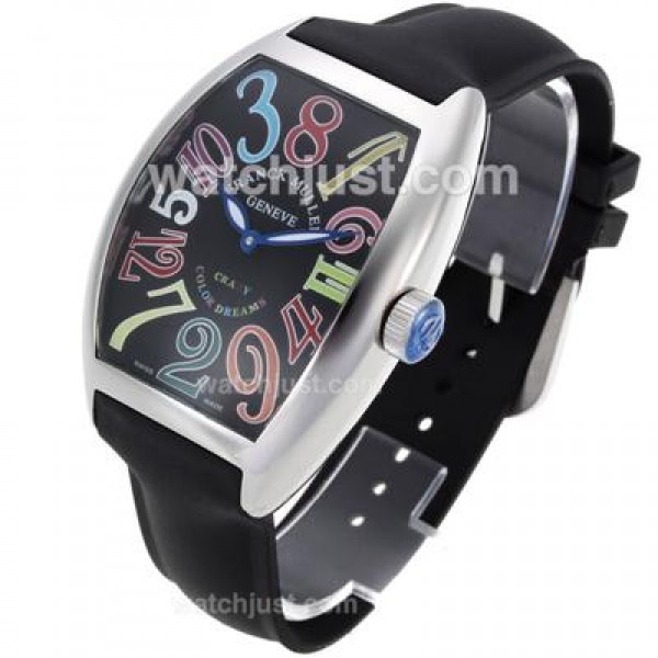 Frank Muller Crazy Color Dreams Automatic with Rubber Strap-Jumbo Version