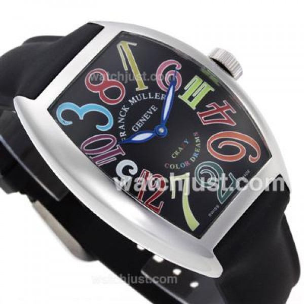 Frank Muller Crazy Color Dreams Automatic with Rubber Strap-Jumbo Version
