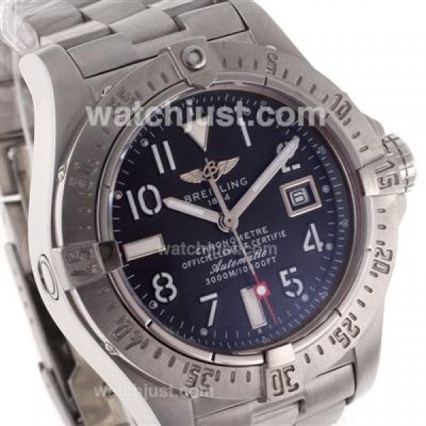 Breitling Cockpit Swiss ETA 2836 Movement with Blue Dial S/S