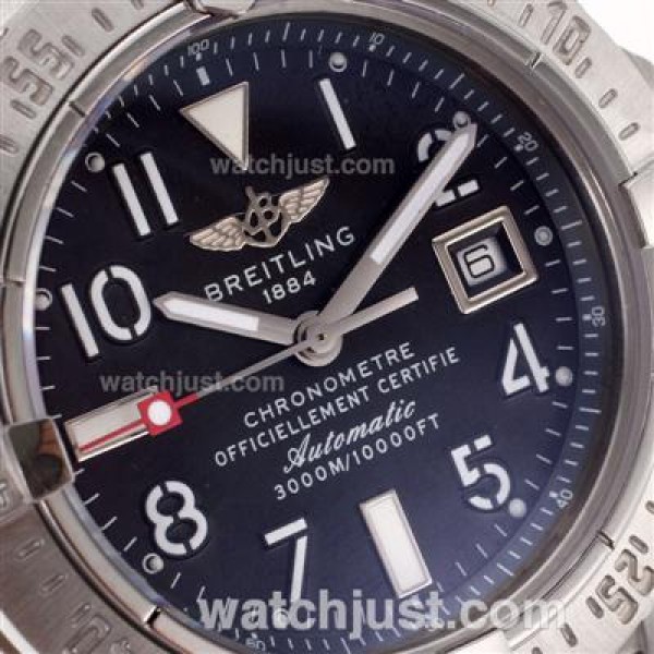 Breitling Cockpit Swiss ETA 2836 Movement with Blue Dial S/S