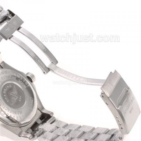 Breitling Cockpit Swiss ETA 2836 Movement with Blue Dial S/S
