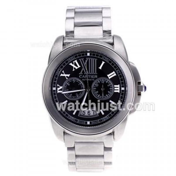 Cartier Calibre de Cartier Automatic with Black Dial S/S