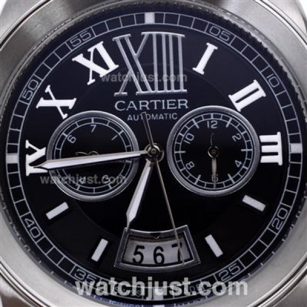 Cartier Calibre de Cartier Automatic with Black Dial S/S