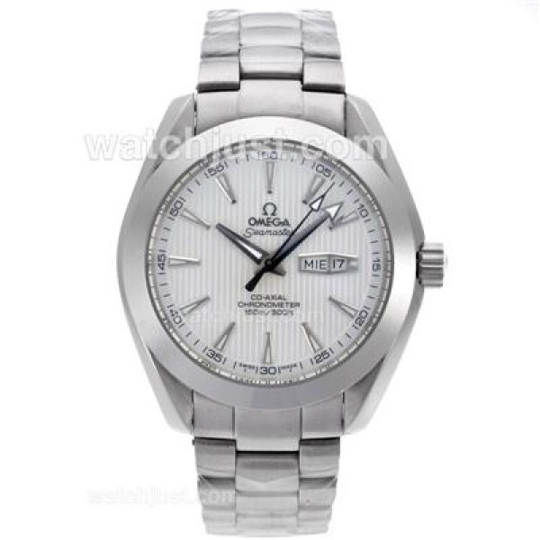 Omega Seamaster Day-Date Automatic with White Dial S/S
