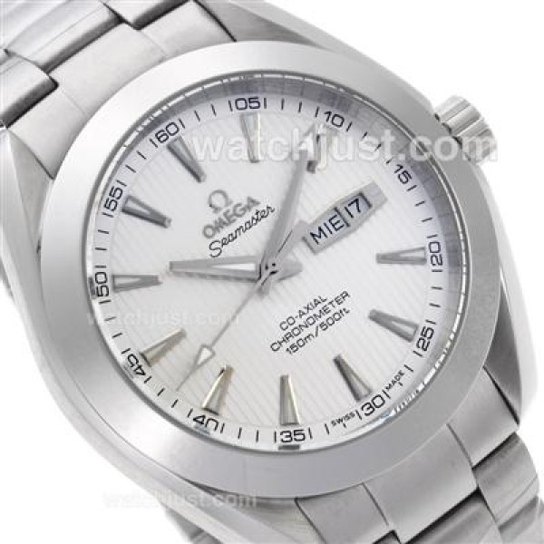 Omega Seamaster Day-Date Automatic with White Dial S/S