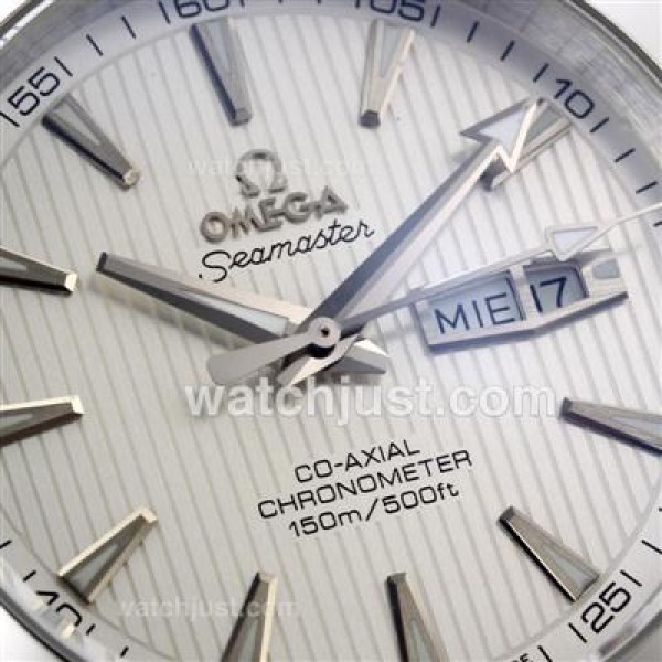 Omega Seamaster Day-Date Automatic with White Dial S/S