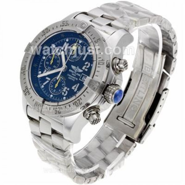 Breitling Skyland Avenger Chronograph Swiss Valjoux 7750 Movement with Black Dial S/S