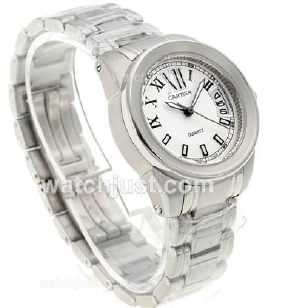 Cartier Calibre de Cartier with White Dial S/S - New Version