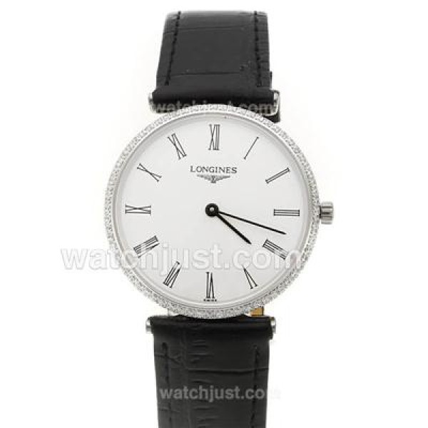 Longines La Grande Classique Swiss ETA Movement Diamond Bezel and Roman Marking