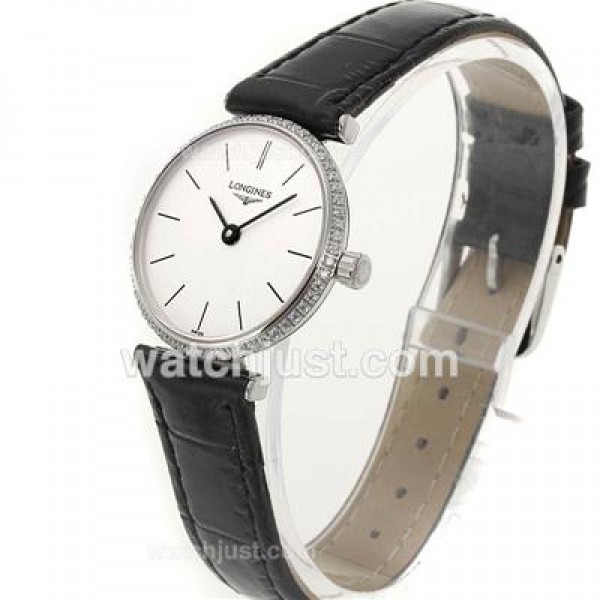 Longines La Grande Classique Swiss ETA Movement Diamond Bezel and Stick Marking- Lady Size