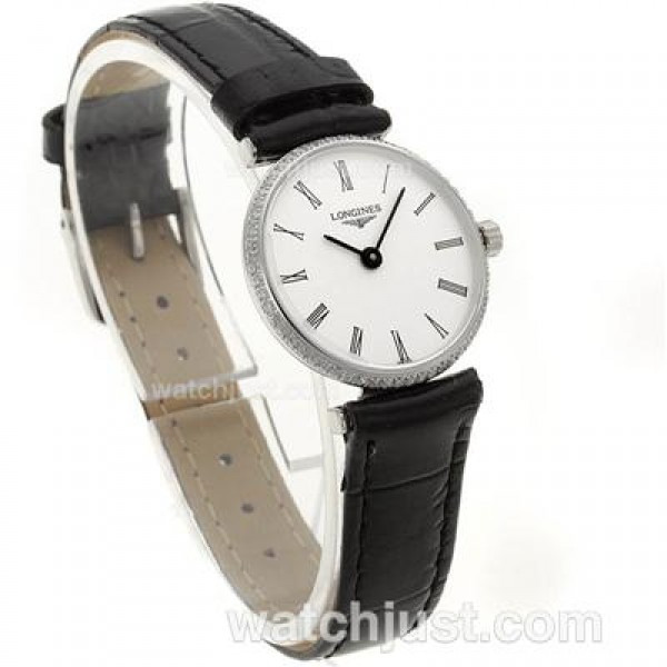 Longines La Grande Classique Swiss ETA Movement Diamond Bezel and Roman Marking-Lady Size