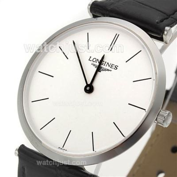 Longines La Grande Classique Swiss ETA Movement with White Dial and Stick Marking