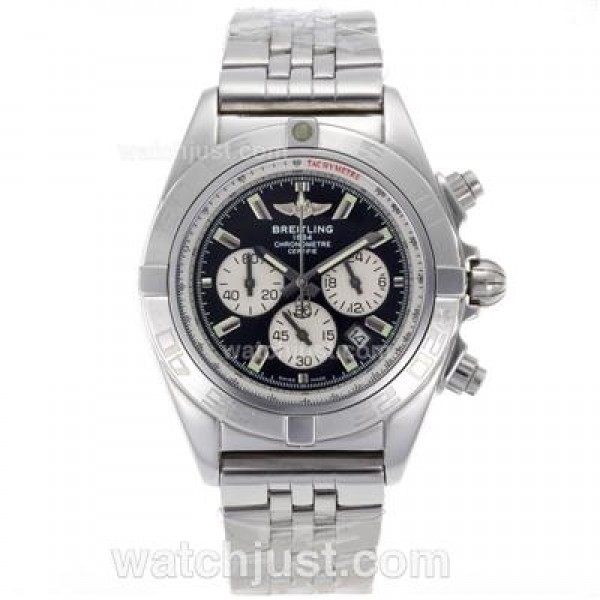 Breitling Chronomat B01 Working Chronograph with Black Dial-Stick Markers