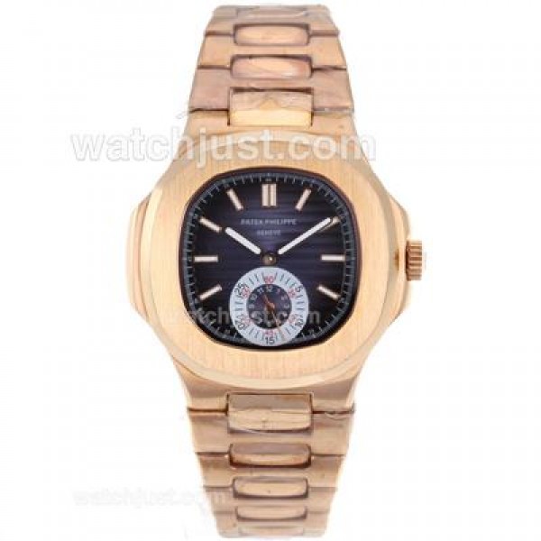 Patek Philippe Nautilus Automatic Full Rose Gold with Blue Dial