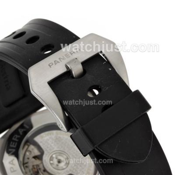 Panerai Luminor Marina Automatic with Black Dial-Rubber Strap