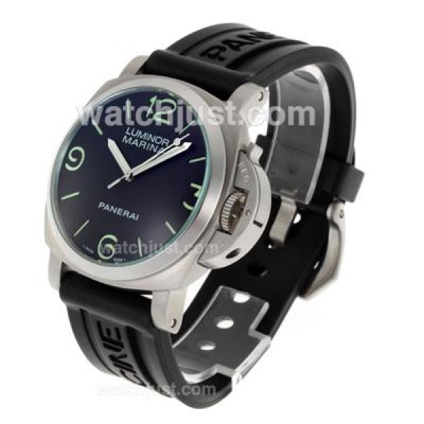 Panerai Luminor Marina Automatic with Black Dial-Rubber Strap