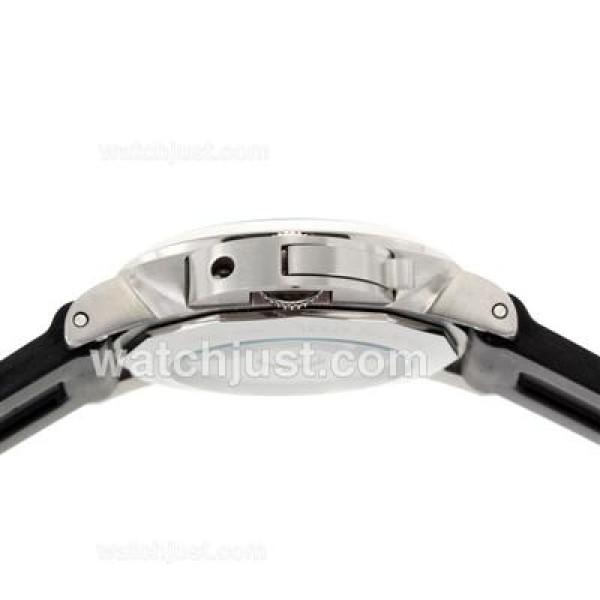 Panerai Luminor Marina Automatic with Black Dial-Rubber Strap