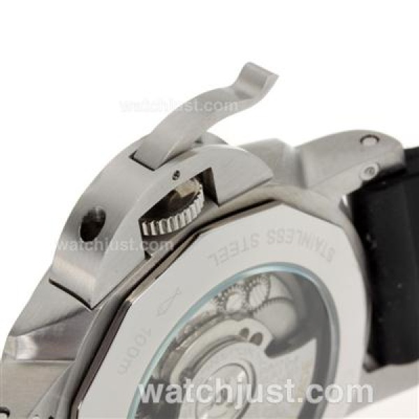 Panerai Luminor Marina Automatic with Black Dial-Rubber Strap