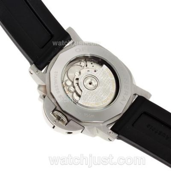 Panerai Luminor Marina Automatic with Black Dial-Rubber Strap
