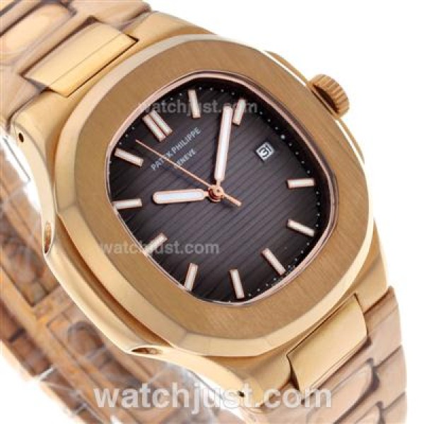 Patek Philippe Nautilus Full Rose Gold with Blue Dial