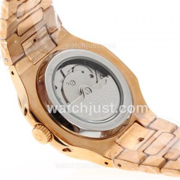 Patek Philippe Nautilus Automatic Full Rose Gold with Black Dial