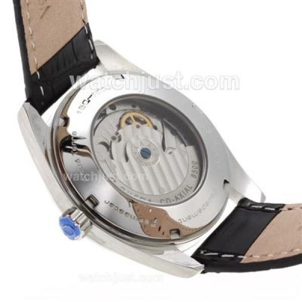 Omega Seamaster Automatic with Black Dial-Leather Strap
