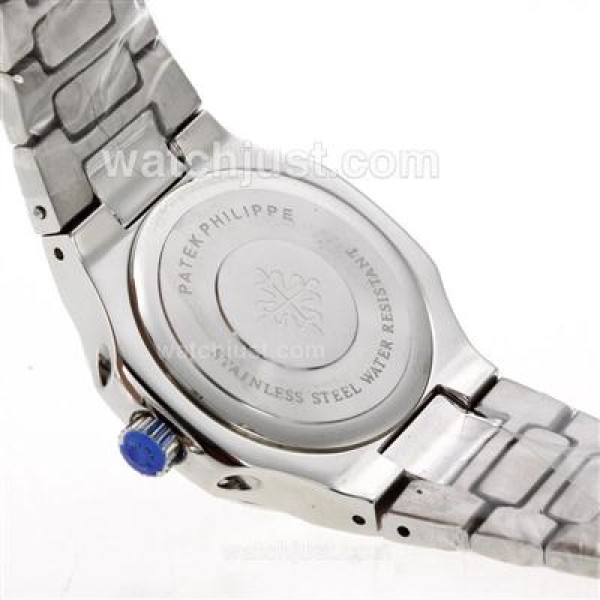 Patek Philippe Nautilus Diamond Bezel with Blue Dial S/S