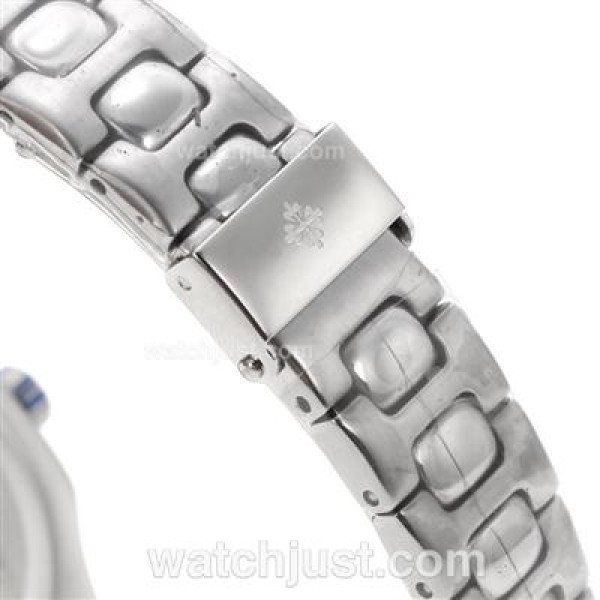 Patek Philippe Nautilus Diamond Bezel with Blue Dial S/S