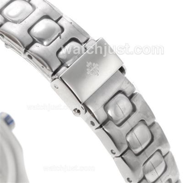 Patek Philippe Nautilus Diamond Bezel with Black Dial S/S
