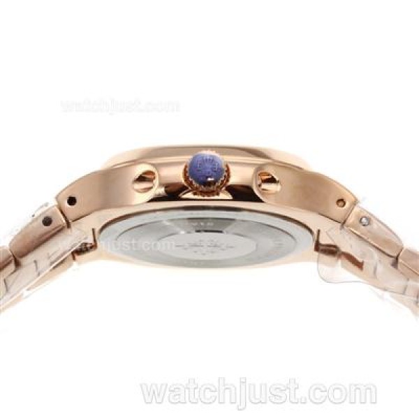 Patek Philippe Nautilus Full Rose Gold Case with Blue Dial
