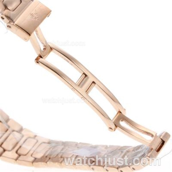 Patek Philippe Nautilus Full Rose Gold Case with Blue Dial