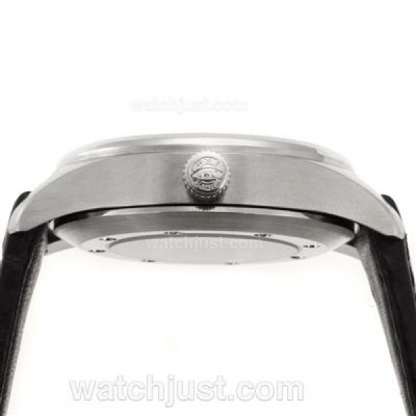 IWC Big Pilot Automatic Number Markers with Black Dial-Leather Strap