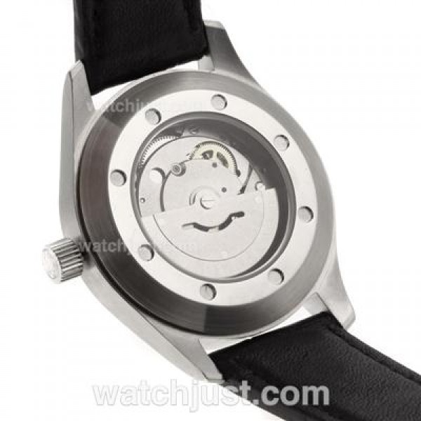 IWC Big Pilot Automatic Number Markers with Black Dial-Leather Strap