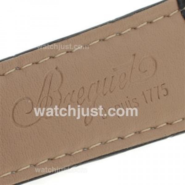 Breguet Classique Tourbillon No.3006 Working Power Reserve Automatic with White Dial-Leather Strap