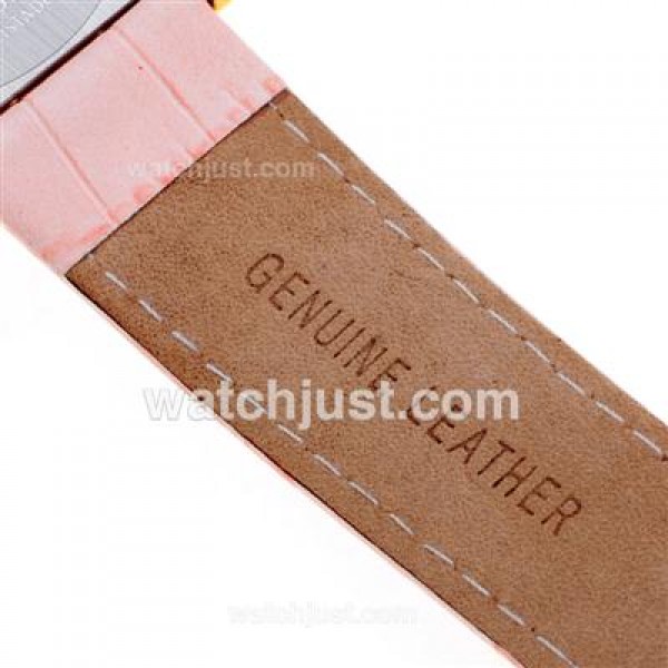 Franck Muller Master Square Rose Gold Colorfull Number Markers with White Dial-Lady Size