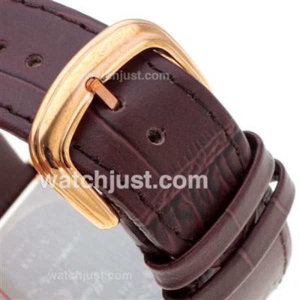 Franck Muller Master Square Rose Gold Colorfull Roman Markers with White Dial-Lady Size