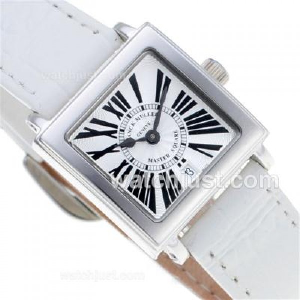 Franck Muller Master Square Roman Markers with White Dial-Lady Size
