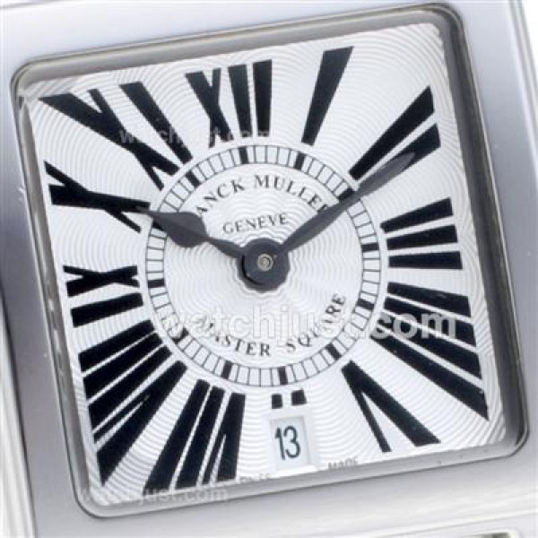 Franck Muller Master Square Roman Markers with White Dial-Lady Size