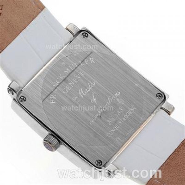 Franck Muller Master Square Roman Markers with White Dial-Lady Size