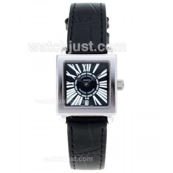 Franck Muller Master Square Roman Markers with Black Dial-Lady Size