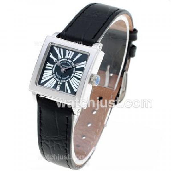Franck Muller Master Square Roman Markers with Black Dial-Lady Size