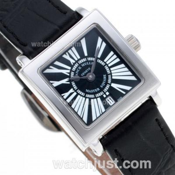 Franck Muller Master Square Roman Markers with Black Dial-Lady Size
