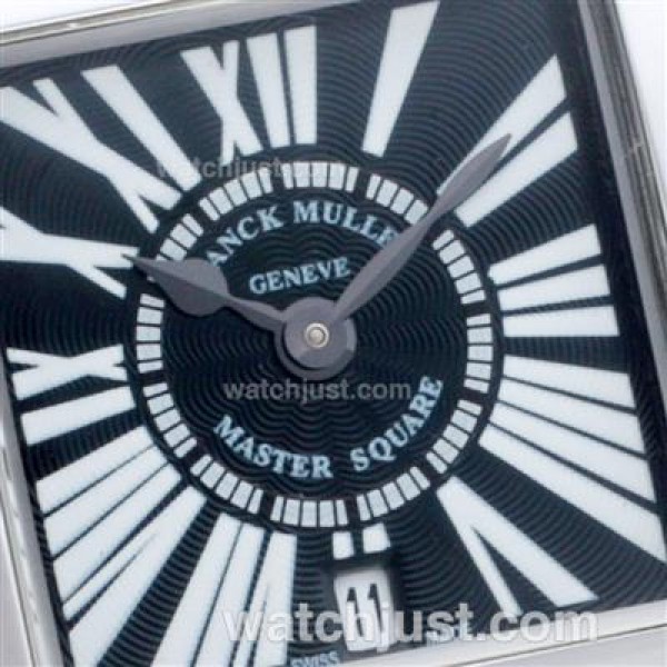 Franck Muller Master Square Roman Markers with Black Dial-Lady Size
